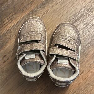 Puma Kids Glittery Sneakers - Brown